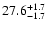 $\rm 27.6^{+1.7}_{-1.7}$