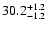 $\rm 30.2^{+1.2}_{-1.2}$