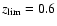 $z_{\rm lim}=0.6$