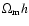 $\Omega_{\rm m}h$