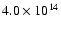 $4.0\times 10^{14}$