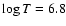 $\log T=6.8$