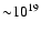 ${\sim} 10^{19}$