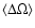 $\langle \Delta\Omega\rangle$
