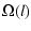 $\displaystyle \Omega(l)$