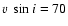 $v~\sin{i} =
70$
