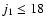 $j_{1}\le 18$
