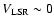 $V_{\rm LSR} \sim 0$