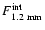 $F^{{\rm int}}_{{\rm 1.2~mm}}$