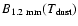 $B_{{\rm 1.2~mm}}(T_{{\rm dust}})$