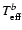 $T_{\rm eff}^{b}$