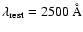 ${\rm\lambda_{rest} = 2500~\AA\/}$