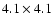 $4.1\times4.1$