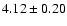 $4.12\pm0.20$