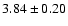 $3.84\pm0.20$