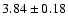 $3.84\pm0.18$