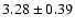$3.28\pm0.39$