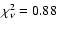 $\chi^{2}_{\nu} = 0.88$