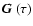 ${\mbox{\boldmath$\vec{G}$ }}(\tau)$