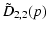 $\displaystyle \tilde D_{2,2}(p)$