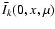 $\bar I_k(0,x,\mu) $