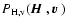 $P_{\rm
H,v}({\mbox{\boldmath$\vec{H}$ }},{\mbox{\boldmath$\vec{v}$ }})$