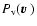 $P_{\rm v}({\mbox{\boldmath$\vec{v}$ }})$