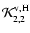${\cal K}_{2,2}^{\rm v,H}$