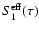 $S_1^{\rm eff}(\tau)$