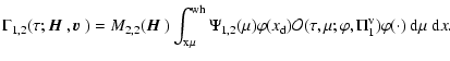 $\displaystyle \Gamma_{1,2}(\tau;{\mbox{\boldmath$\vec{H}$ }},{\mbox{\boldmath$\...
... d}){\cal
O}(\tau,\mu;\varphi,\Pi_1^{\rm v})\varphi(\cdot)~{\rm d}\mu~{\rm d}x.$