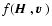 $f({\mbox{\boldmath$\vec{H}$ }},{\mbox{\boldmath$\vec{v}$ }})$