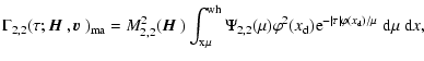 $\displaystyle \Gamma_{2,2}(\tau; {\mbox{\boldmath$\vec{H}$ }},{\mbox{\boldmath$...
...x_{\rm d}){\rm e}
^{-\vert\tau\vert\varphi(x_{\rm d})/\mu}~{\rm d}\mu~{\rm d}x,$