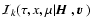 ${\cal
I}_k(\tau,x,\mu\vert{\mbox{\boldmath$\vec{H}$ }},{\mbox{\boldmath$\vec{v}$ }})$
