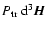 $P_{\rm tr}~{\rm d}^3{\mbox{\boldmath$\vec{H}$ }}$