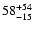 $\rm 58_{-15}^{+54}$