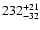 $\rm 232_{-32}^{+21}$