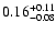 $\rm0.16_{-0.08}^{+0.11}$