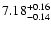 $7\rm .18_{-0.14}^{+0.16}$