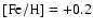 ${\rm [Fe/H]} = + 0.2$