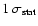$1~\sigma_{\rm stat}$