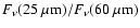 $F_{\nu}(25~\mu {\rm m})/F_{\nu}(60~\mu {\rm m})$