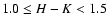 $1.0\le H-K<1.5$