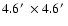 $4.6\hbox{$^\prime$ }\times4.6\hbox{$^\prime$ }$