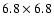 $6.8\times
6.8$