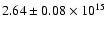 $2.64 \pm 0.08 \times 10^{15}$