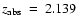 $z_{\rm abs}~=~2.139$