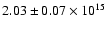 $2.03 \pm 0.07\times 10^{15}$