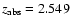 $z_{\rm abs}=2.549$