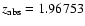 $z_{\rm abs}=1.96753$
