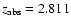 $z_{\rm abs}=2.811$